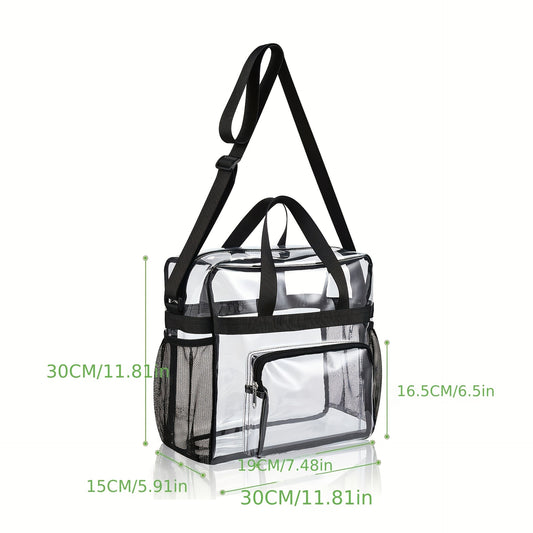Transparent PVC Large Capacity Beach Bag Travel Bag Waterproof Wash Bag