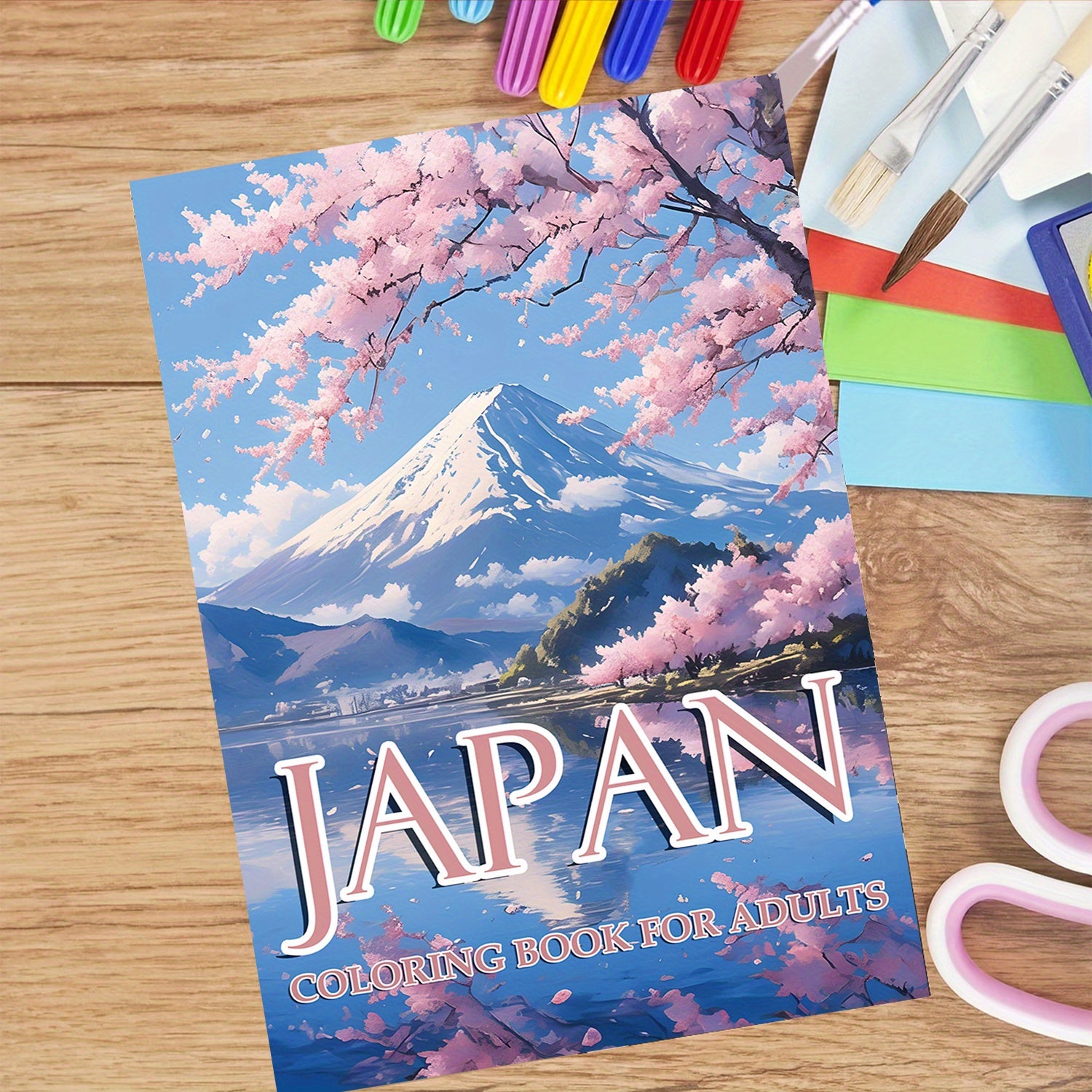 Japanese Landscape Coloring Book for Kids