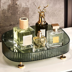 Makeup Storage Box Skincare Tray Organizer for Dresser Bathroom Bedroom