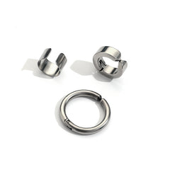 3 Stainless Steel Ear Clips for Non-Pierced Ears