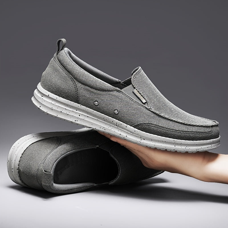Men's Canvas Loafer Shoes Casual Slip On Lightweight Walking Sneakers