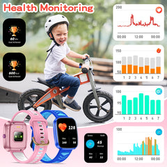 Kids Smartwatch with Wireless Calls & Messages, Educational Games, Alarm Clock