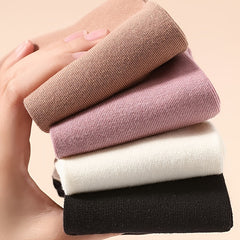 3 Pairs Solid Socks Comfy & Breathable Women's Stockings & Hosiery