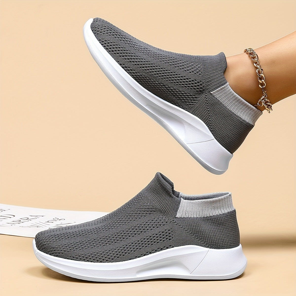 Women's Mesh Breathable Sneakers Lightweight Non-slip Sport Shoes