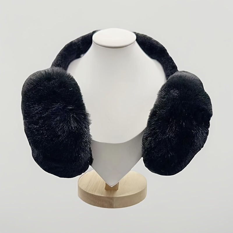 Foldable Earmuffs Winter Warm Plush Ear Covers Stylish Thickened Ear Warmer