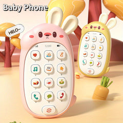 Baby Cell Phone Toy with Early Education & Music Sensory Rabbit Learning Phone