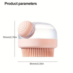 Pet Bath Brush with Soap Dispenser for Dogs and Cats