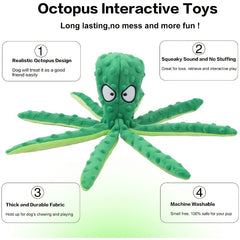 Octopus Soft Dog Chew Toy Interactive Dog Supplies