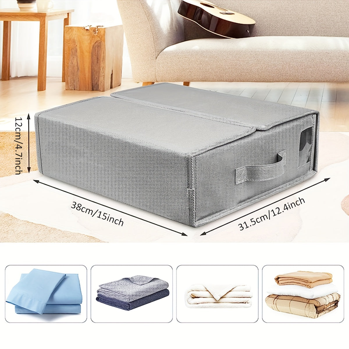 Foldable Quilts Bed Sheet Storage Box Large Capacity