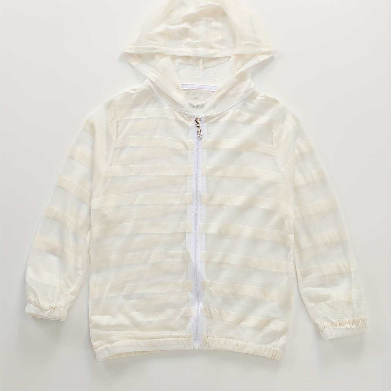 Summer Children's Striped Round Tie Hooded Sunscreen Cardigan