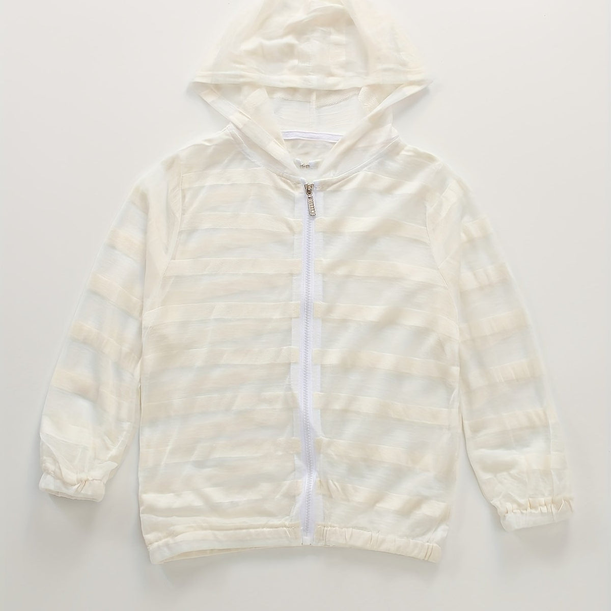 Summer Children's Striped Round Tie Hooded Sunscreen Cardigan