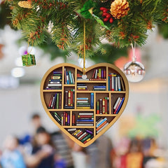 Heart Bookshelf Pendant - Teacher's Gift & Party Decoration