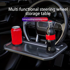 Car Dinner Plate Tray Steering Wheel Computer Desk Shelf Functional Card Table
