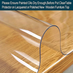 Clear Plastic Desk Protective Mat Ink Absorption PVC Cover