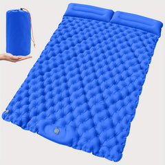 2-Person Sleeping Pad w/ Built-in Pump - Portable Inflatable Mat