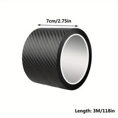 3D Carbon Fiber Sticker Car Threshold Protective Film Anti Scratch