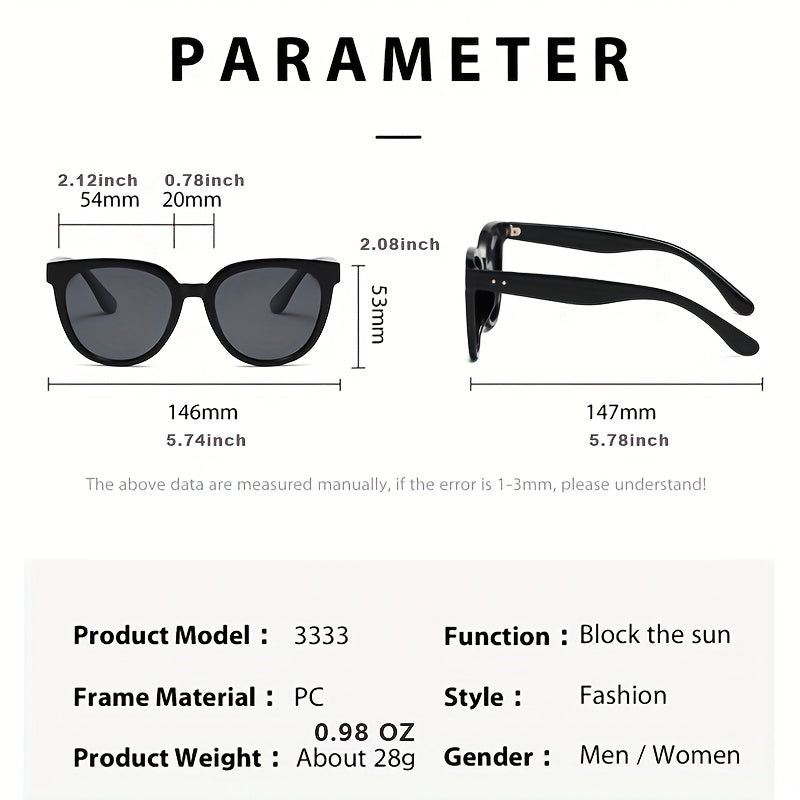 Cat Eye Sunglasses Retro Round Frame Glasses Polarized UV400