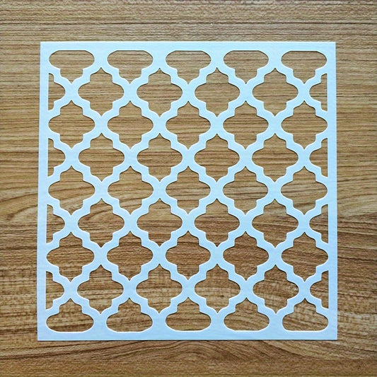 Moroccan Pattern Stencil for DIY Painting on Fabric Wood Tile Floor