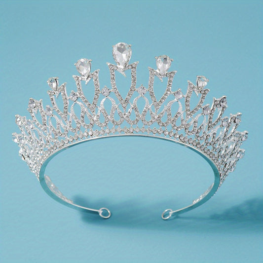 Rhinestone Crystal Headband Princesse Crown Hair Accessories For Women