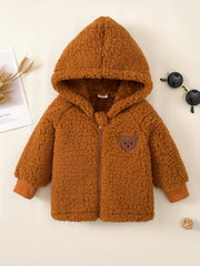 Baby Corduroy Trucker Jacket Toddler Fleece Lined Casual Coat