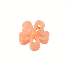 Frosted Hair Claw Hollow Flower Hair Claw Nonslip Ponytail Holder