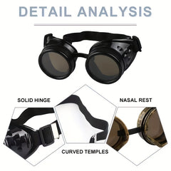 Steampunk Retro Style Sunglasses Double Layer Goggles