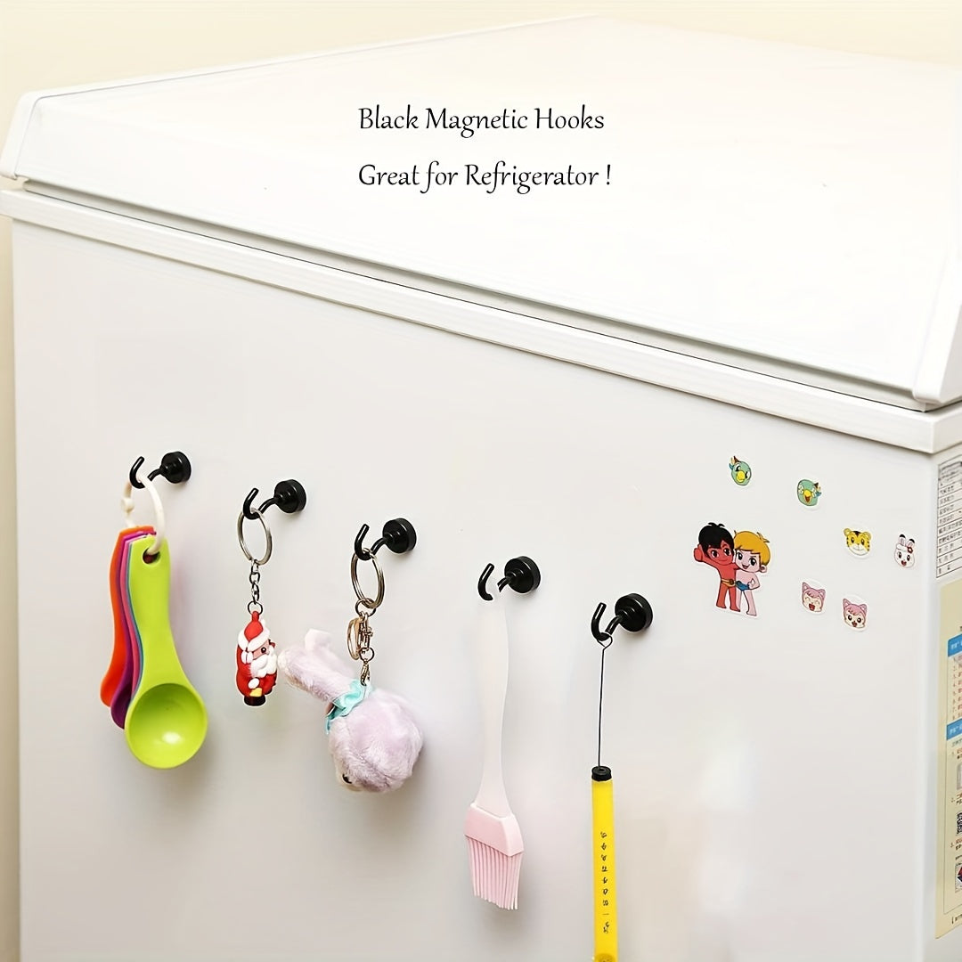 10pcs Magnetic Hook Heavy duty Earth Magnet With Refrigerator Hook