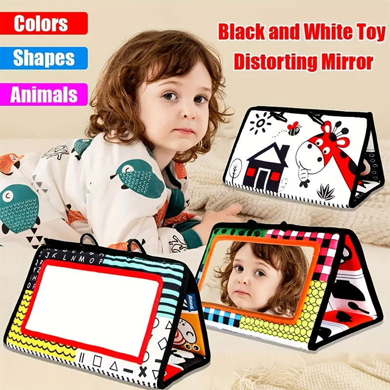 Baby Tummy Time Book Toy & High Contrast Newborn Brain Development