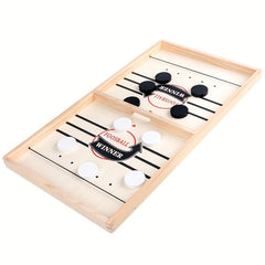Wooden Slingshot Hockey Game for Kids and Families - Birthday Gift
