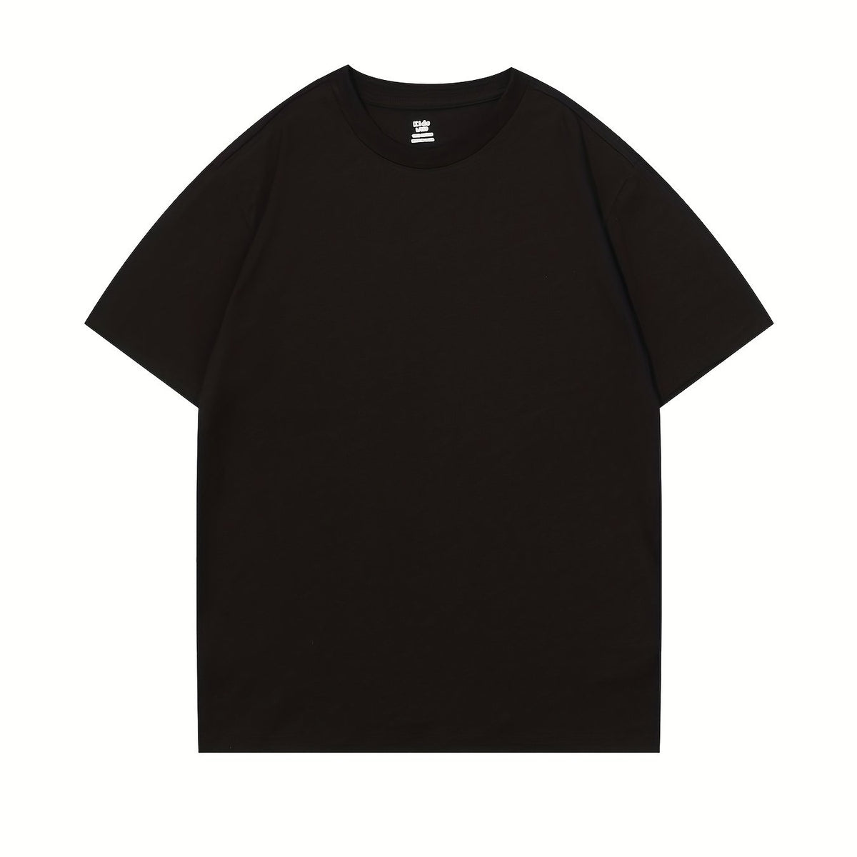 Kids Plain Cotton T Shirt Breathable Short Sleeve Top Boys Girls