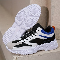 Men's Breathable Mesh Lace up Walking Shoes Casual Outdoor Sneakers