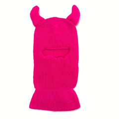Monster Ears Ski Mask Balaclava Y2K Knit Hat