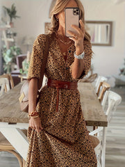  Boho Dress Women's Plus Allover Print Maxi Dress