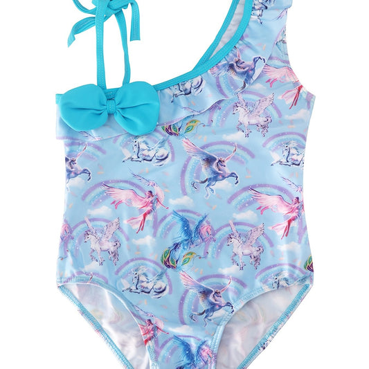 Toddler Girls Unicorn Graphic One Piece Swimsuit