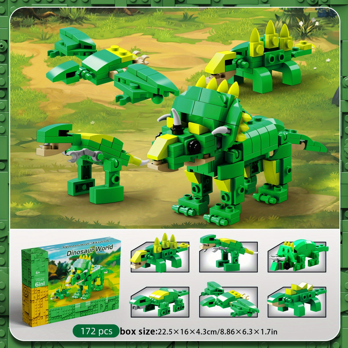 Dinosaur Series Triceratops Pterosaur Tyrannosaurus Model Toy