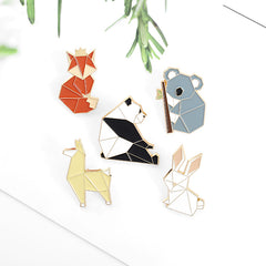 Minimalism Fox Brooch Mouse Panda Rabbit Alloy Brooch Easter Bunny Anime Pin
