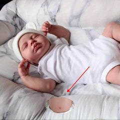 19inch Reborn Baby Girl Doll Light Beige Visible Veins Newborn Alive Toy