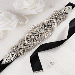Rhinestone Bridal Belt Wedding Dress Waist Chain Sash Faux Pearl Belt