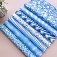 7 Pc Cotton Cloth Set for Crafts & Sewing Projects - Christmas Thanksgiving