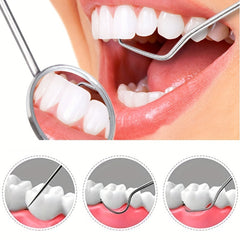 7pcs Stainless Steel Toothpick Set Dental Cleaning Kit Portable Teeth Cleaner