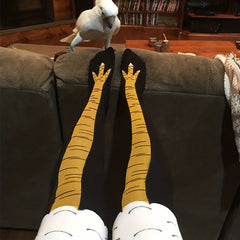 2 Pairs Women Chicken Legs Crazy Socks