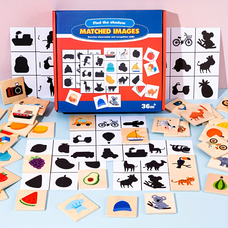 Toddler Shadow Matching Game Educational Puzzle Toy