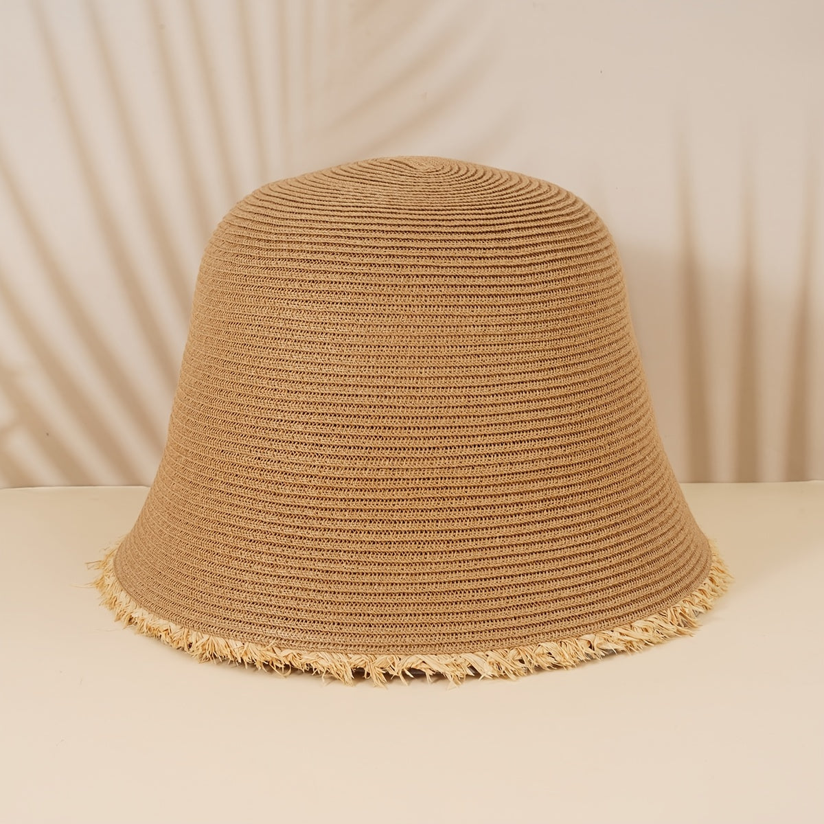 Vintage Straw Bucket Hat Sun Visor for Women