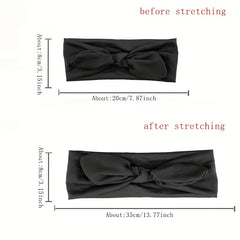 Elastic Rabbit Bow Headband for Daily Yoga Sports Use