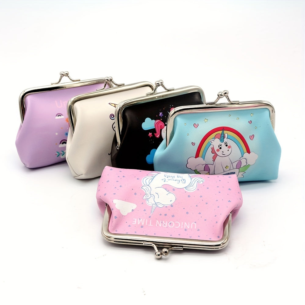 Cartoon Unicorn Coin Purse Bag Animal Pouch Key Bag Birthday Gift
