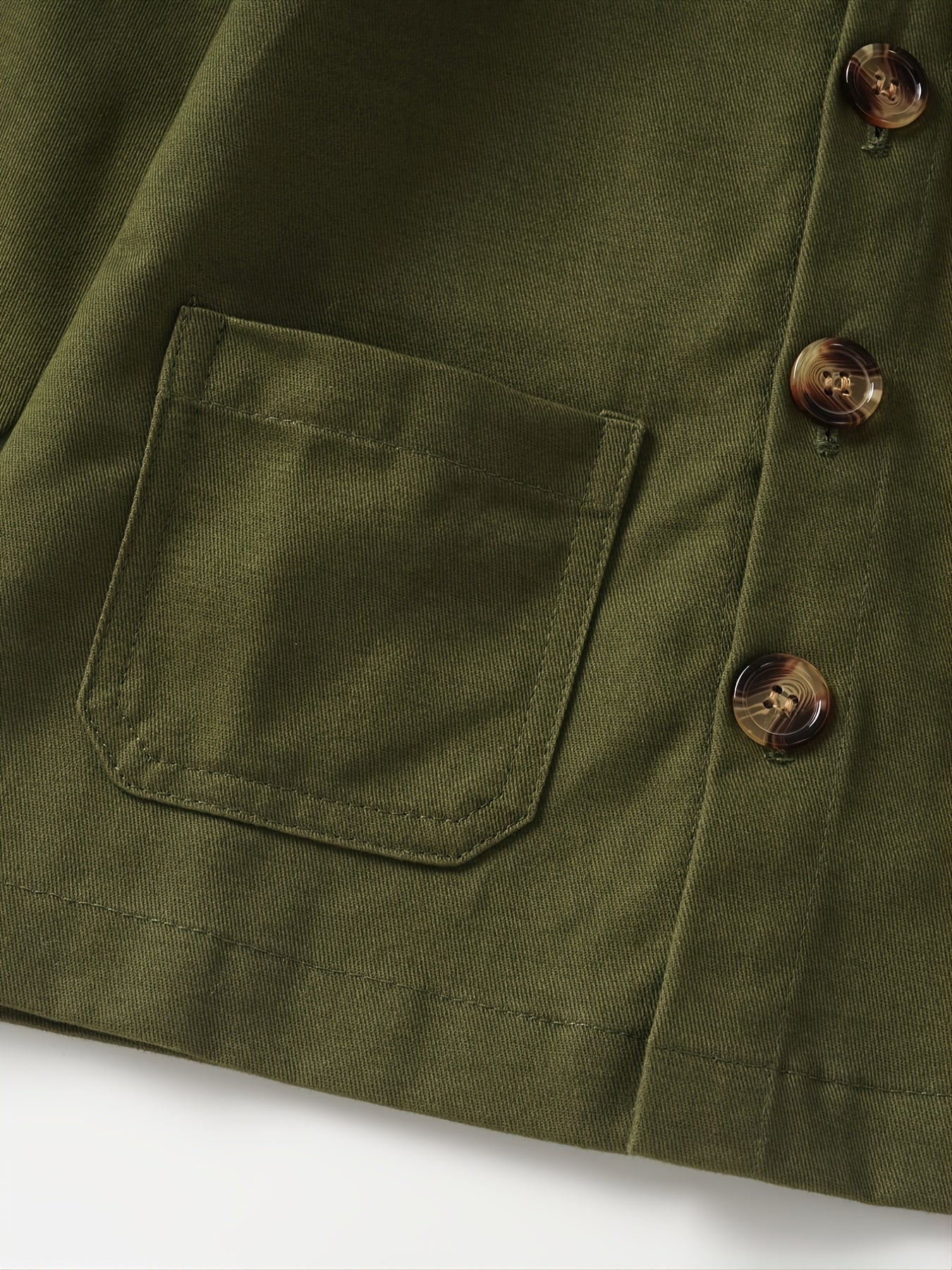 Boys' Winter Casual Long Sleeve Button Coat