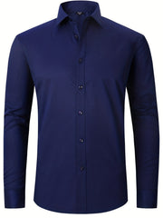 Men's Classic Button Up Shirt for Business Occasion