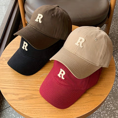 R Standard Coffee Baseball Hat Women's Large Head Slim
