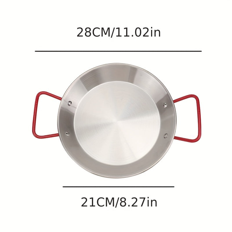 Stainless Steel Seafood Pan Portable Frying Pan Even Heat Cooking Tool