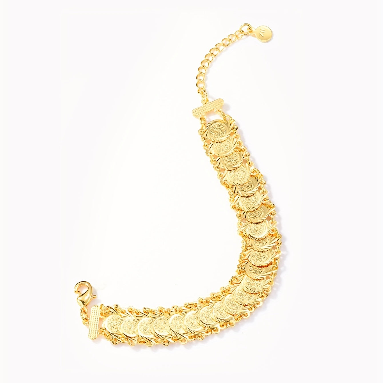 Ramadan Coin Bracelet Copper Bangle For Women